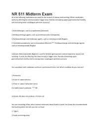 NR 511 Midterm Exam 2025. 204 Questions And Answers
