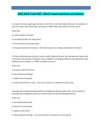 2025 West Coast EMT - Block 4 exam questions and answers 2025-2026