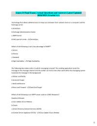 Exchange Server and XMPP: Final Exam Q&A