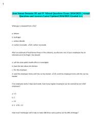 Jean Inman Exam Practice Questions: Food Service Management
