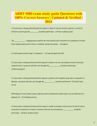 MRI Brain Exam Questions and Answers: A Comprehensive Study Guide