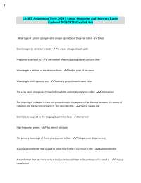 LMRT Assessment Tests 2024: X-Ray Technology Q&A