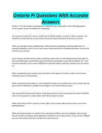 Ontario Private Investigator Law: Practice Questions and Answers