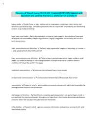 Mass Communication Theories: Exam Prep