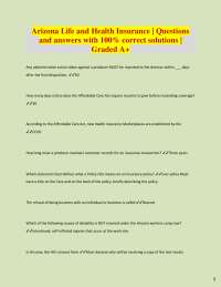 Arizona Life and Health Insurance Exam Q&A