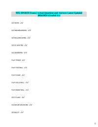 Comprehensive List of Sports and Physical Activities