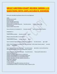 NR507 Midterm Edapt Review (Weeks 1–3) – Chamberlain University – 2024/2025 – Questions w
