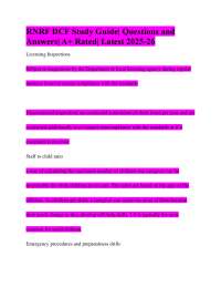 RNRF DCF Study Guide| Questions and Answers| A+ Rated| Latest 2025-26