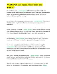 PSY 311 Exam Review: Social Psychology Questions and Answers