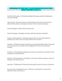 Anthropology 101: Study Quiz on Key Concepts and Theories
