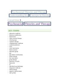 Understanding Psychosocial Theories and Group Therapy Techniques