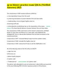 AP US History Practice Exam Q&As 2025