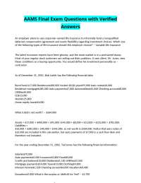 AAMS Final Exam Q&A: Investment Management and Financial Planning