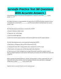 ServSafe Practice Test: 60 Questions and Answers for Food Safety Certification