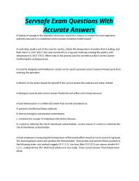 ServSafe Exam Prep: Questions and Answers for Food Safety Certification