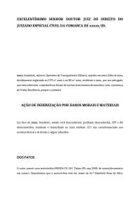 Ação Indenizatória - acidente de transito