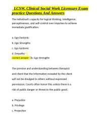 LCSW Exam Practice Questions and Answers: Clinical Social Work Study Guide
