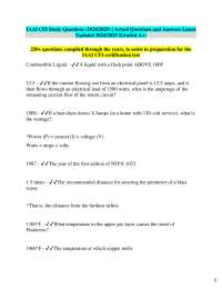 IAAI CFI Study Questions (2024/2025) | Actual Questions and Answers Latest  Updated 2024/2
