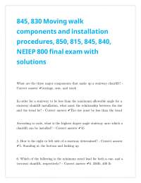 845, 830 Moving walk components and installation procedures, 850, 815, 845, 840, NEIEP 800