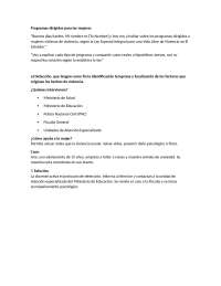 programas dirigidos asistir a la mujer