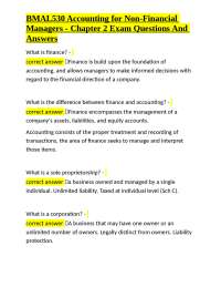 Accounting Principles: Exam Q&A on Finance and Depreciation