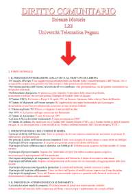 Diritto comunitario - Scienze Motorie - L22 Università Telematica Pegaso