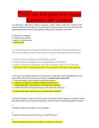 Pediatrics and Obstetrics Final Exam Q&A