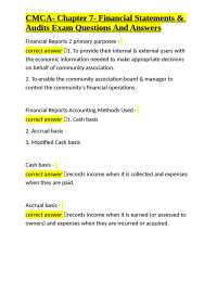 Financial Statements and Audits: Exam Q&A