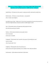 Fact vs. Fiction Midterm Exam: Journalism, Misinformation & Media Ethics
