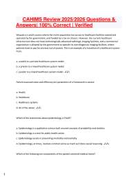 Healthcare Systems Q&A: Key Concepts and Review