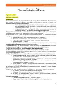 Domande d'esame del secondo semestre storia dell'arte - Stroppa