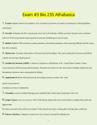 Biology Exam Notes: Enzymes, Hormones, and Physiological Processes