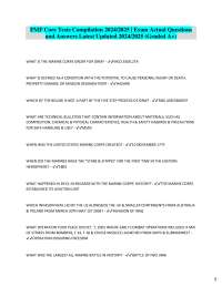 FMF Core Tests Compilation 2024/2025 | Exam Actual Questions  and Answers Latest Updated 2