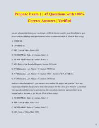 Proprac Exam 1: 45 Architecture Practice Questions with Answers