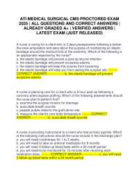 Medical-Surgical Nursing Exam Questions and Answers
