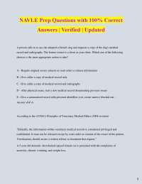 NAVLE Exam Prep: Veterinary Medicine Questions and Answers