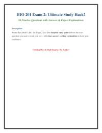 Rio Salado BIO 201 Exam 2 Study Guide – 50 Tested Questions