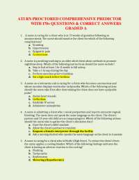 Comprehensive Nursing Practice Questions and Answers