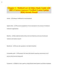 Medical Law and Ethics: A Comprehensive Study Guide