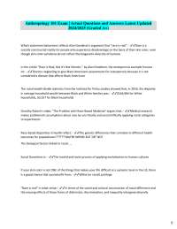 Anthropology 101 Exam Questions and Answers: A Comprehensive Study Guide