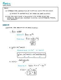 Chain Rule: Differentiation of Composite Functions