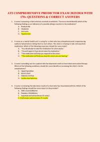 Comprehensive Predictor Exam Questions and Answers 2023/2024