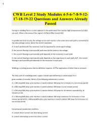 Welding Power Supplies: Questions and Answers for CWB Level 2 Certification