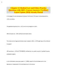 Medical Law and Ethics: Practice Questions on Reproductive Rights and Technologies