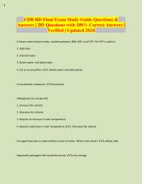 CDR RD Exam Study Guide: Food Science Q&A