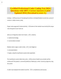 Medical Coding Test Q&A: Certified Professional Coder Exam Prep