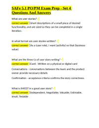 SAFe 5.1 PO/PM Exam Prep - Set 4 Questions And Answers