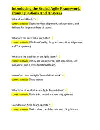SAFe Exam Q&A: Mastering Scaled Agile Framework