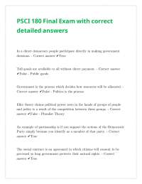Political Science Exam: American Government & Constitution