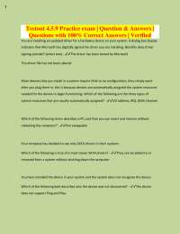 Device Drivers Practice Exam: Q&A for IT Professionals